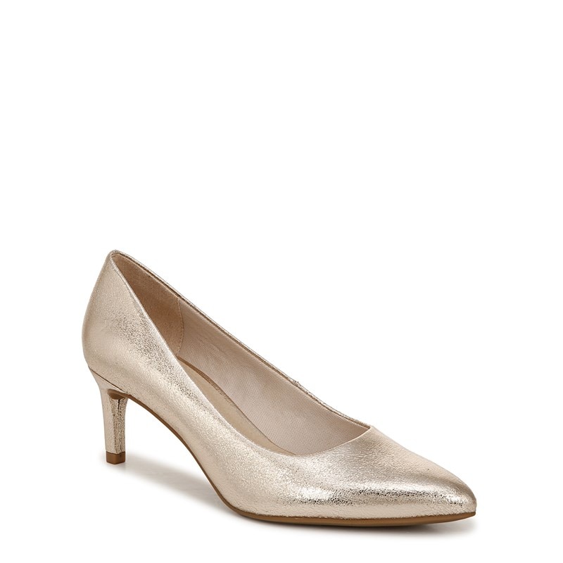 Women's Alexis Pump Shoes (Platino Gold Faux Leather)