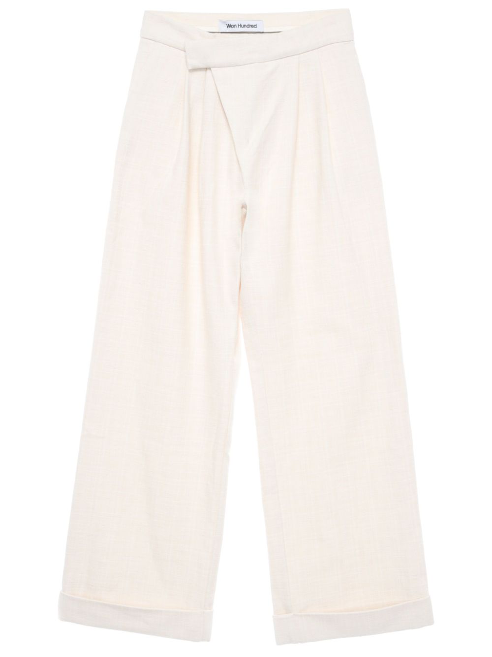 High-waisted darted trouser - Neutrals