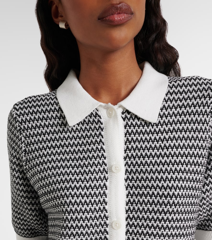 Gaelle chevron cotton cardigan
