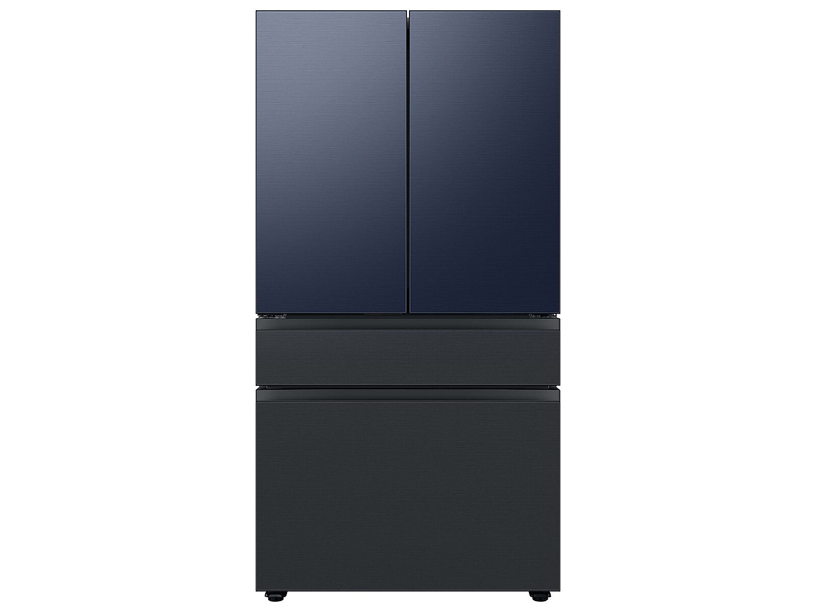 Bespoke 4-Door French Door Refrigerator Panel in Matte in Black Steel - Bottom Panel(RA-F36DB4MT/AA)