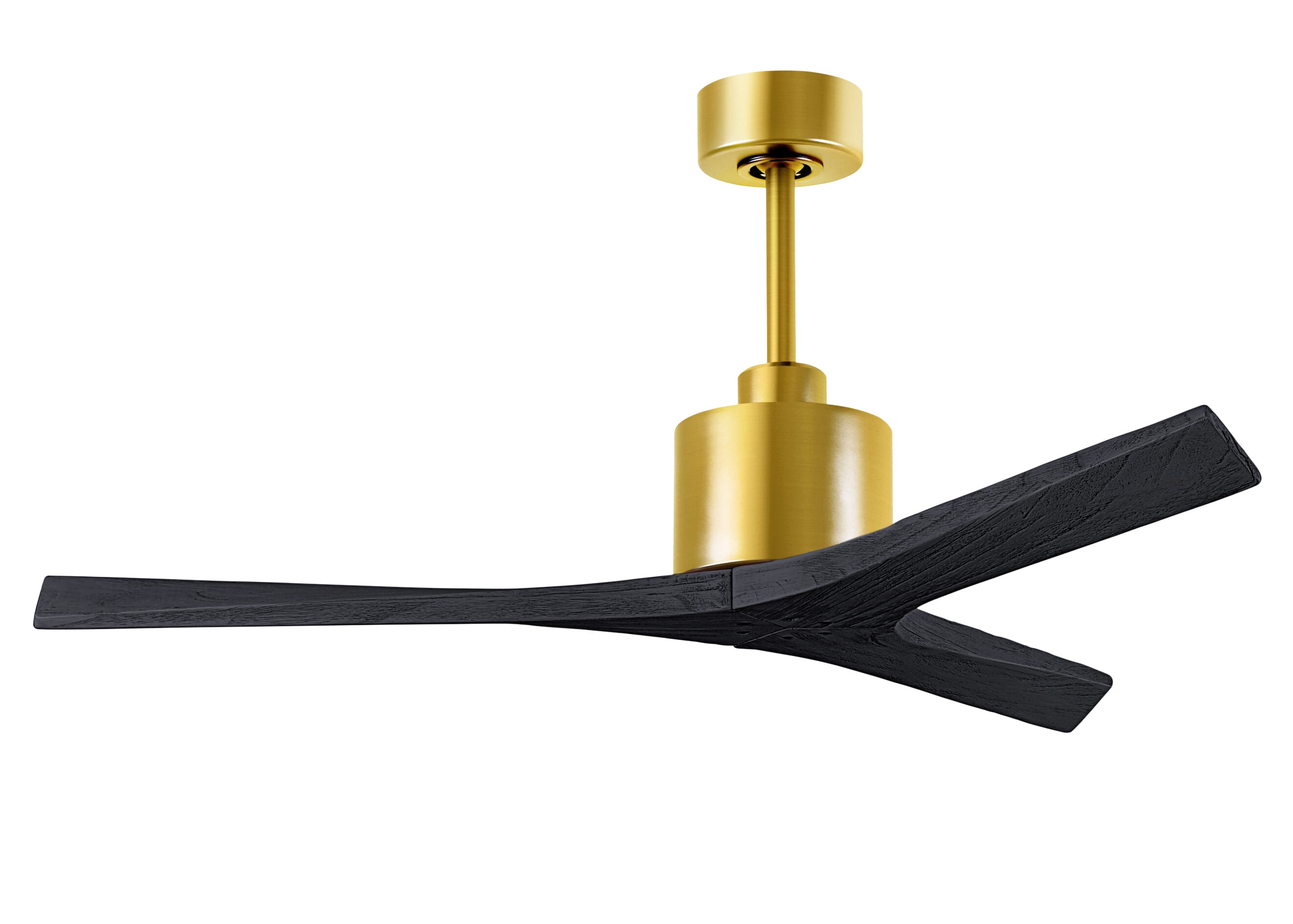 Mollywood 6-Speed Ceiling Fan in Brushed Brass with Matte Black blade
