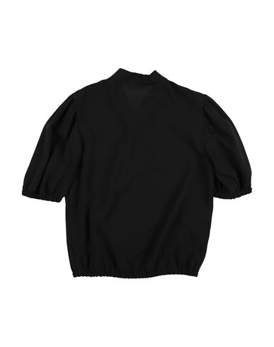 Girl Kid Girl Top Black Size 14 PES, Metallic fiber