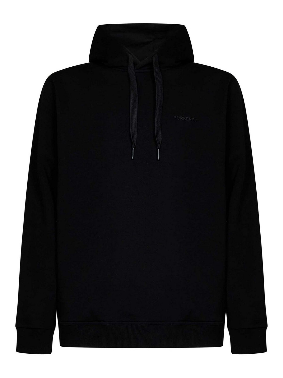 Check-EKD cotton hoodie - Black