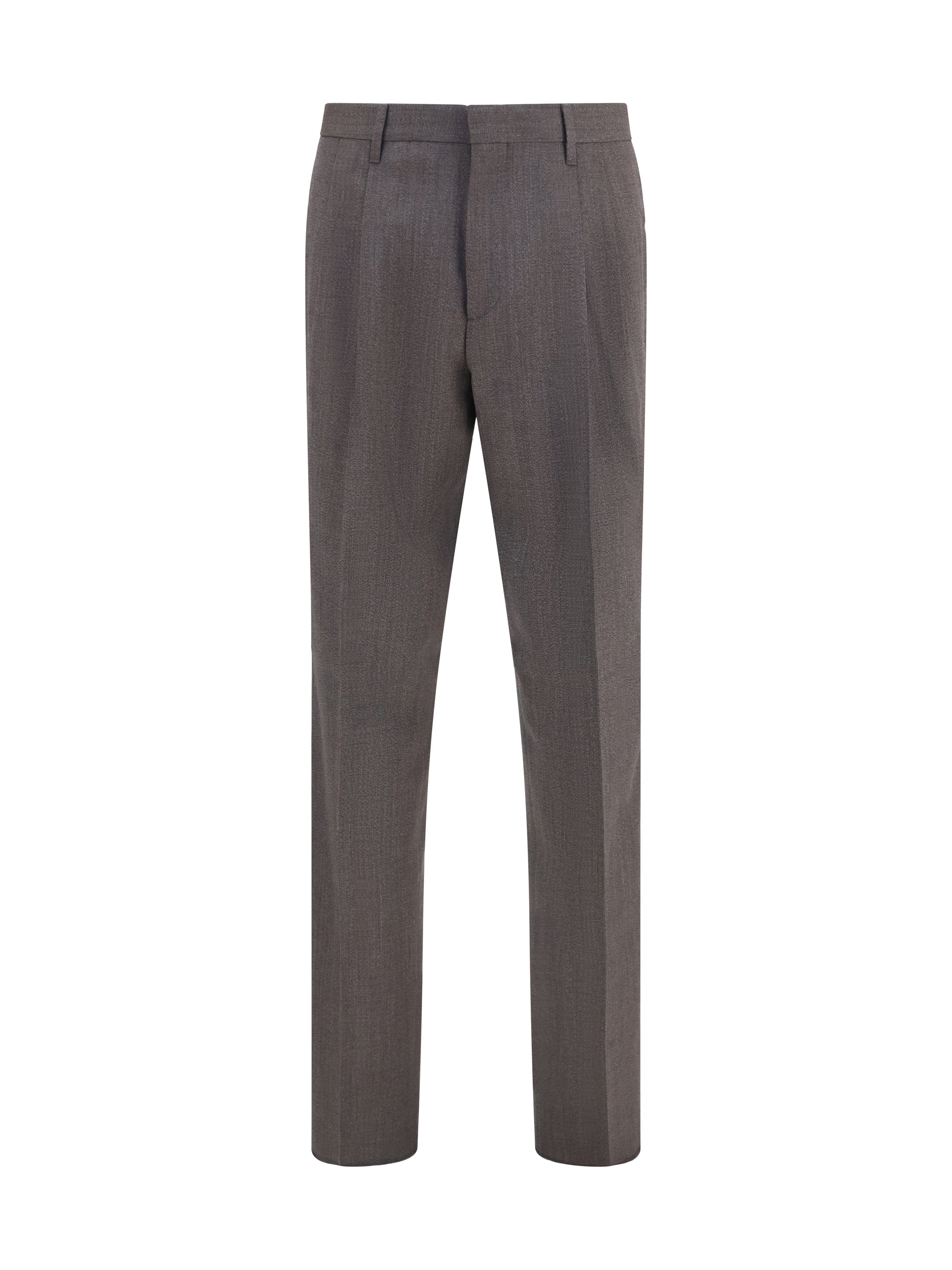 Tailored Viscose Trousers — Gray
