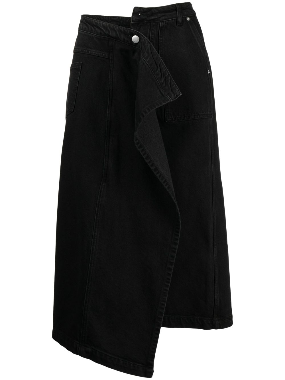 Asymmetric denim skirt - Blue