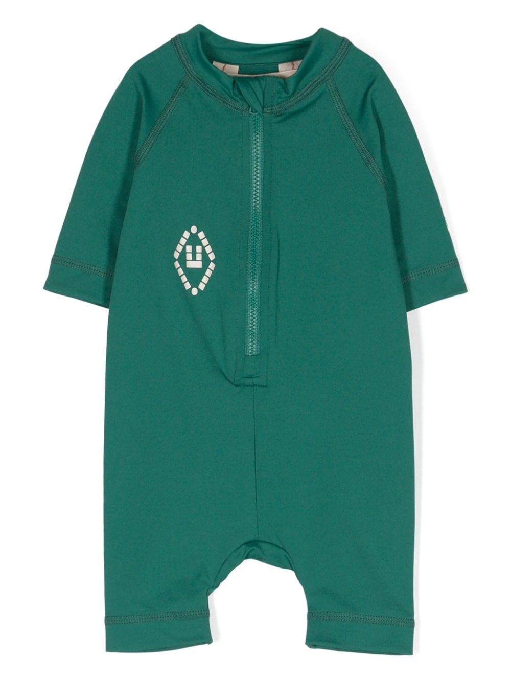 Caterpillar logo-print float suit - 188_CD GREEN THE ANIMALS