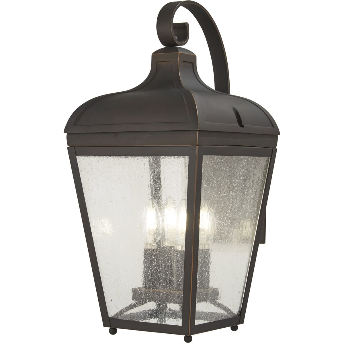 Marquee 60-Light 21" Outdoor Wall Light in Oil Rubbed Bronze with Gold High