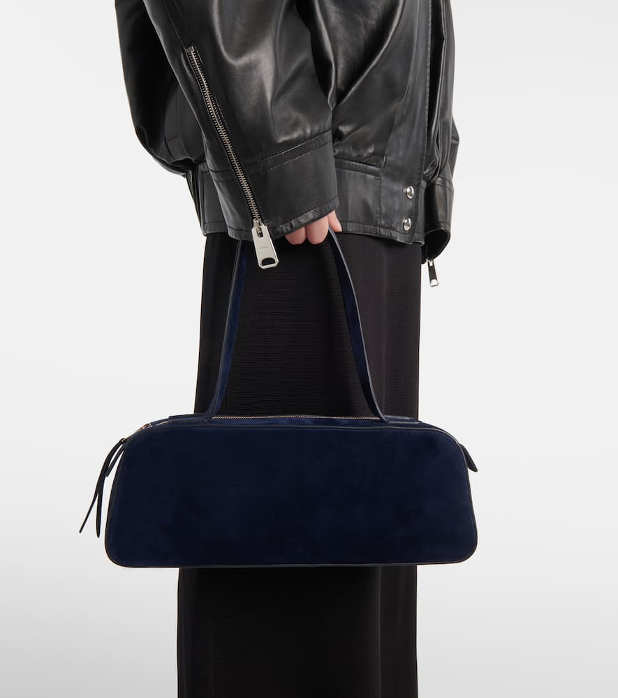 Simona suede shoulder bag