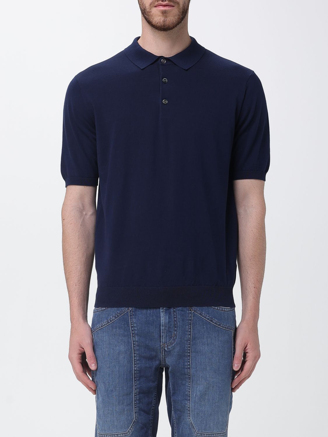 Polo Shirt Men color Blue