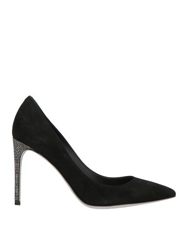 Woman Pumps Black Size 8 Leather