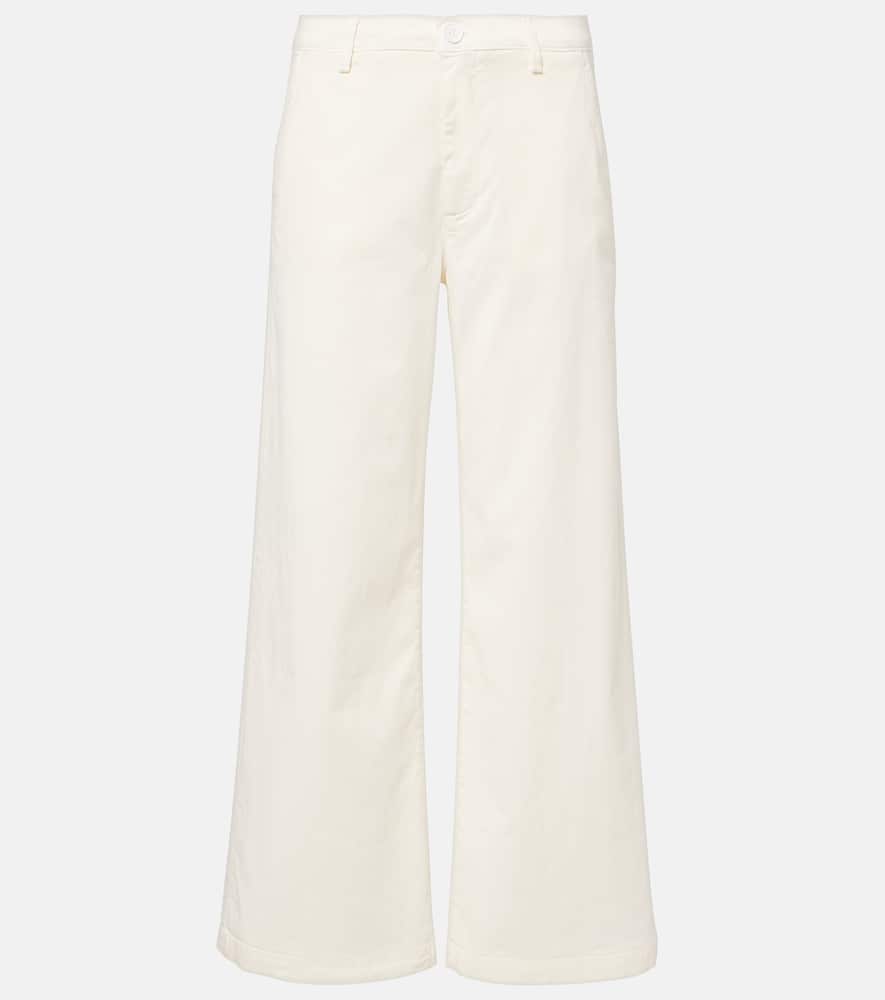 Caden cotton-blend twill wide-leg pants