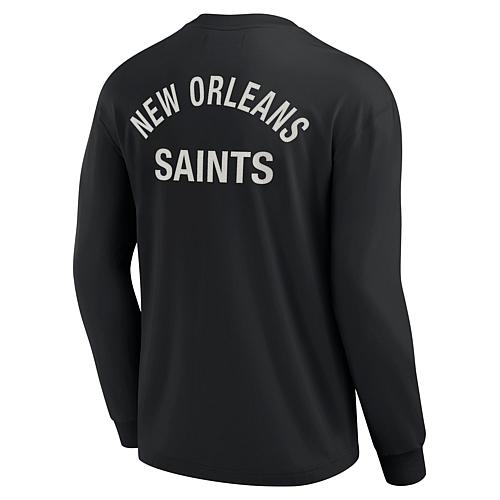 Unisex Black New Orleans Saints Super Soft Long Sleeve T-Shirt