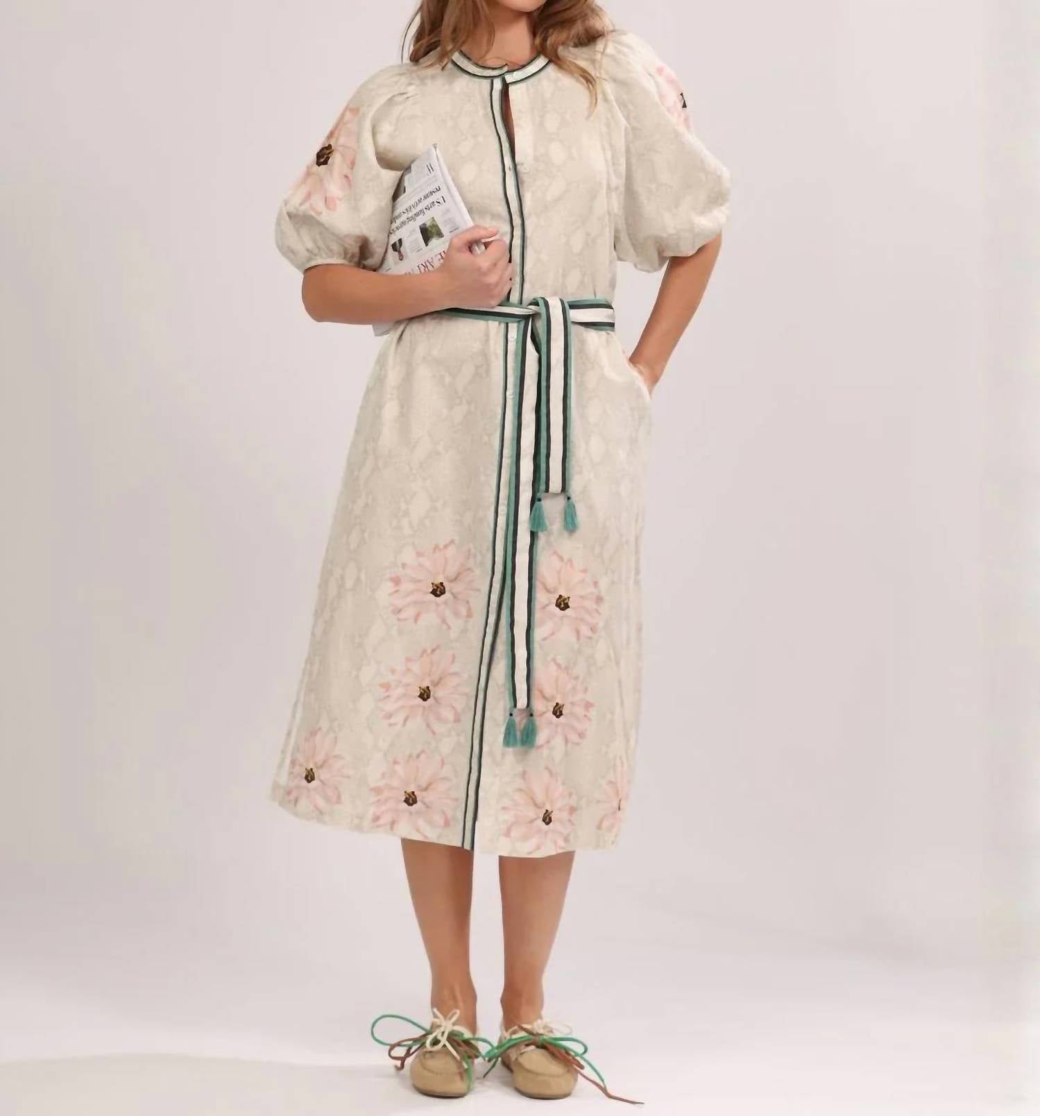 Tunic Dress In Skin Flower
