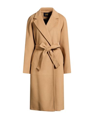Woman Coat Camel Size 6 Wool, Polyester, Acrylic