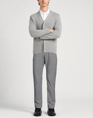 Man Pants Grey Size 32 Virgin Wool, Elastane