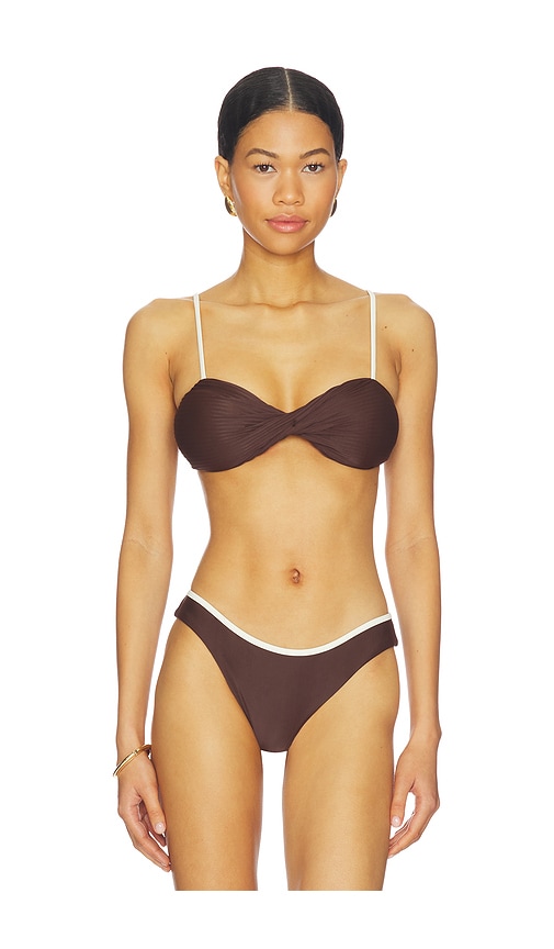 Sancia The Anja Bikini Top in Brown. - M also in L, S