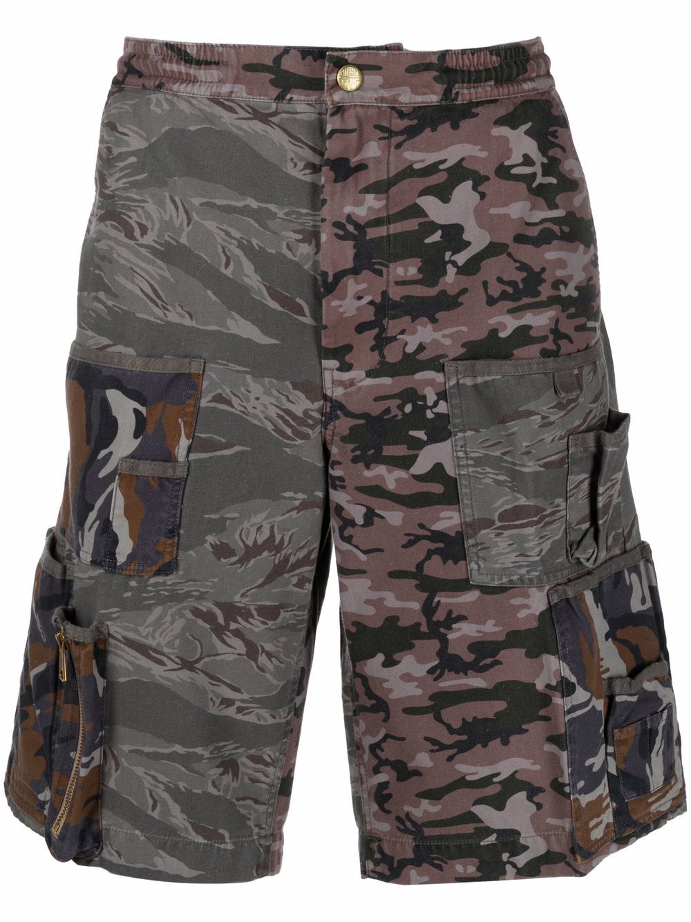 Camouflage-print bermuda shorts - Grey