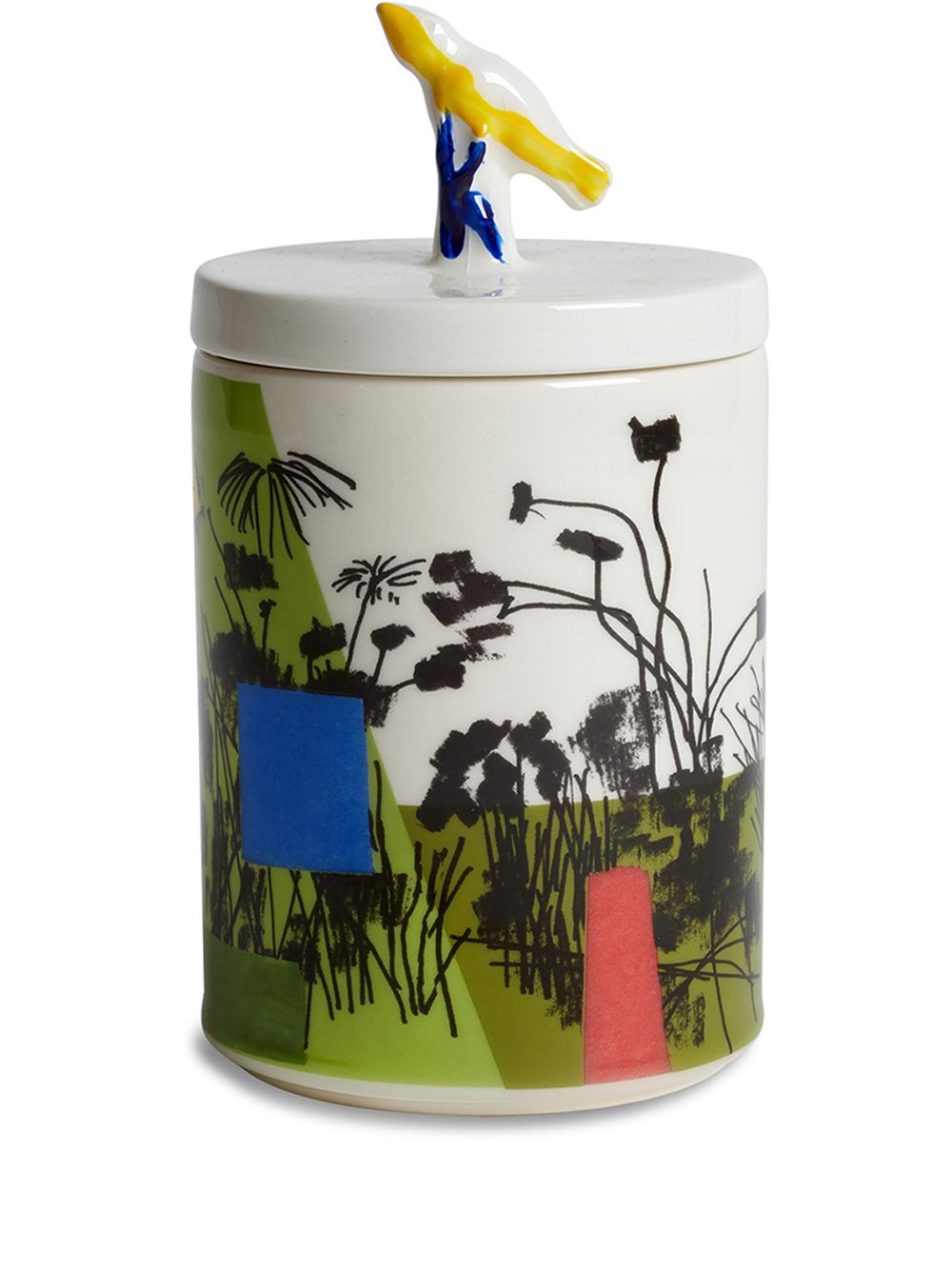Ceramic Garden scented candle (350g) - White