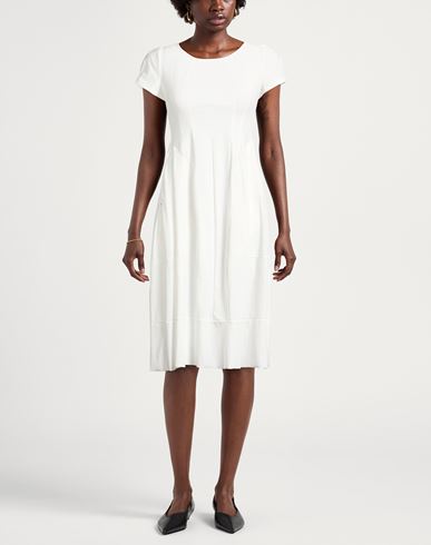 Woman Midi dress White Size 10 Nylon, Elastane