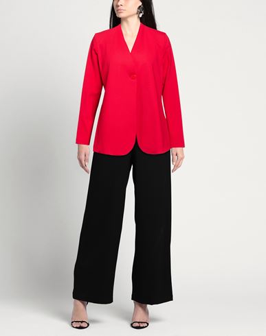 Woman Jacket Red Size 6 Viscose, Polyamide, Elastane