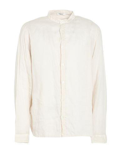 Man Shirt Beige Size XXL Linen