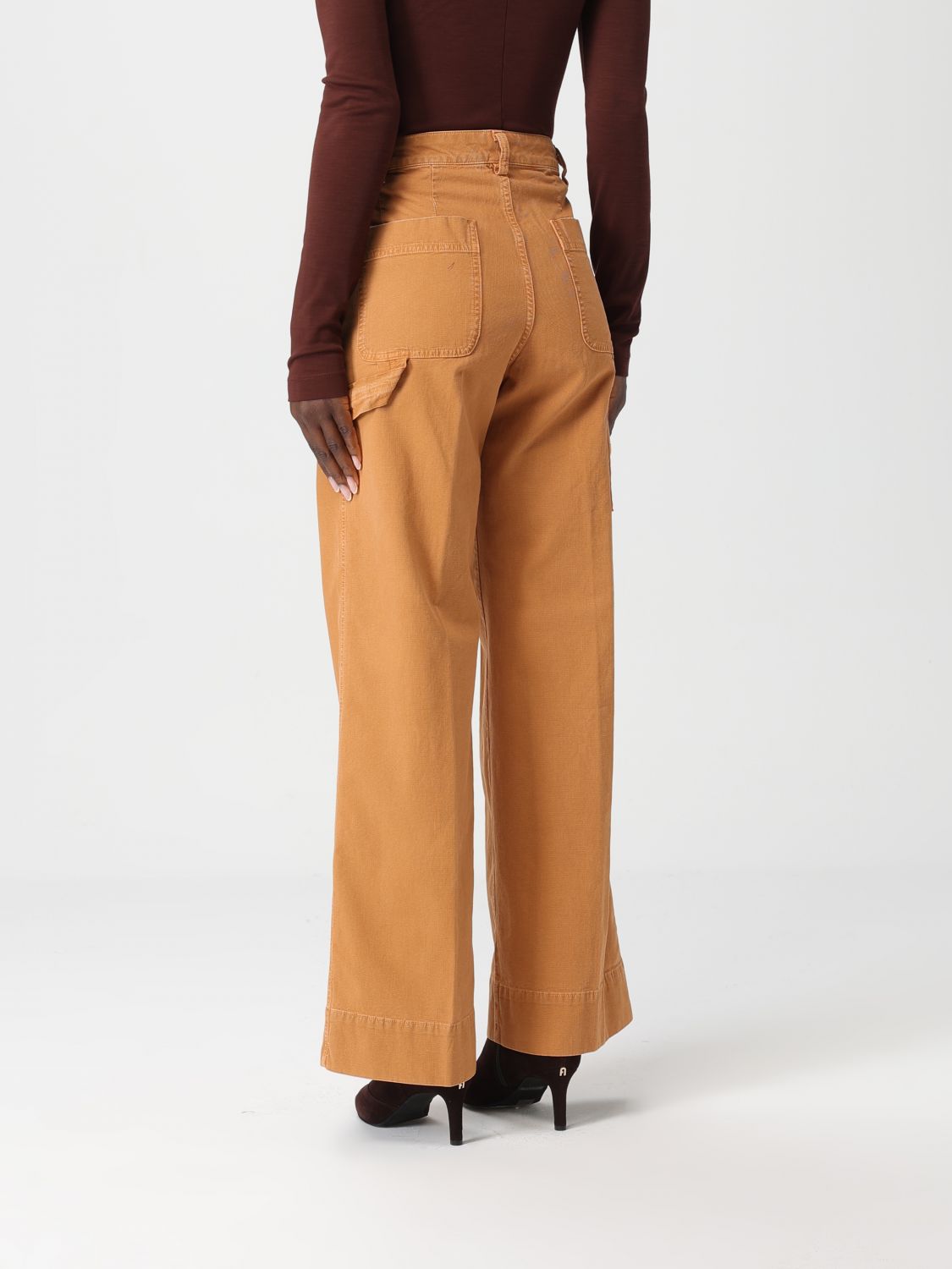 Pants Woman color Brick Red