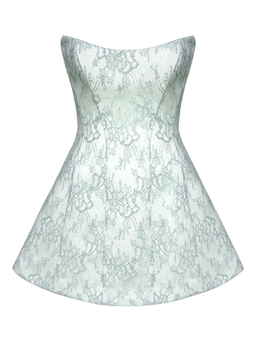 POST MERIDIEM lace sheath mini dress - Green