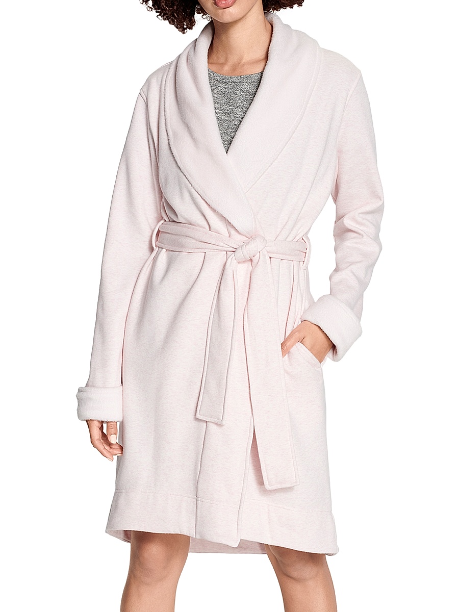 Women's Blanche II Fleece Robe - Seashell Pink