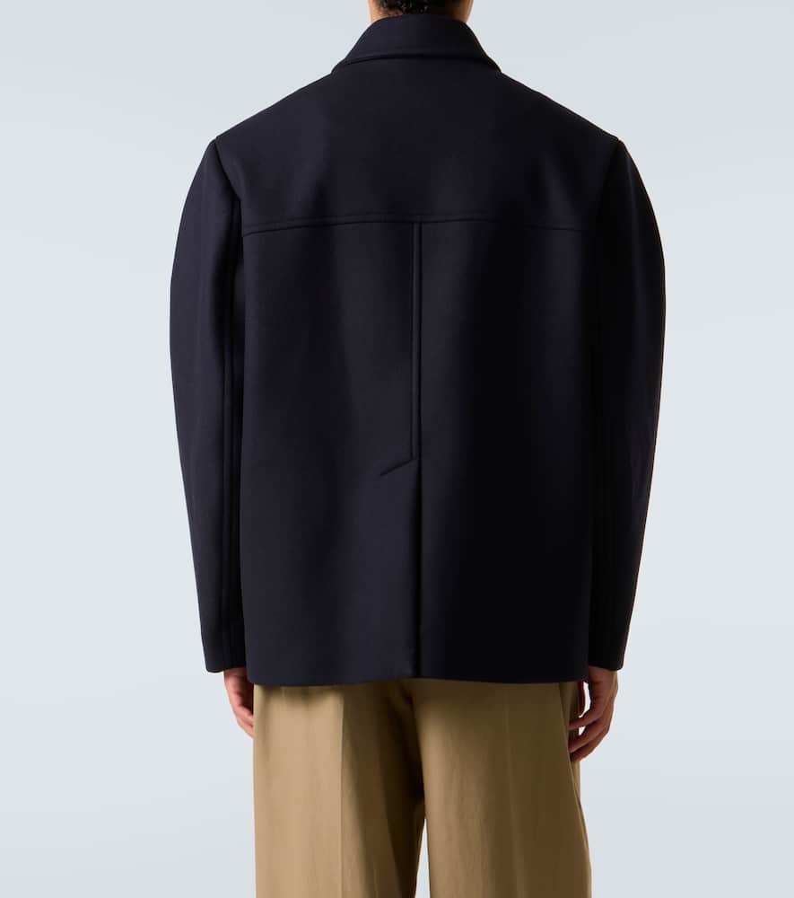Embellished wool-blend jacket