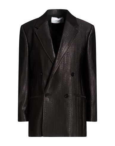 Woman Blazer Black Size 2 Wool, Polyester, Nylon