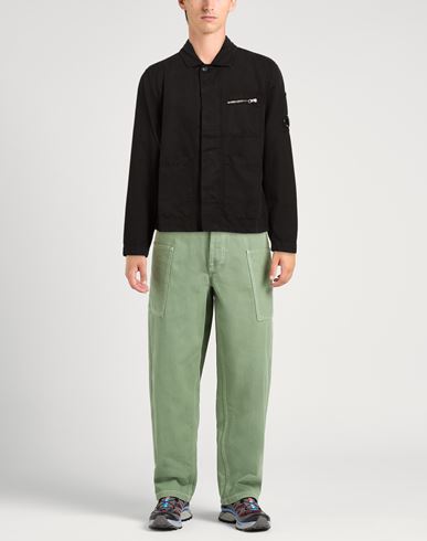 C. p. Company Man Shirt Black Size M Cotton, Linen