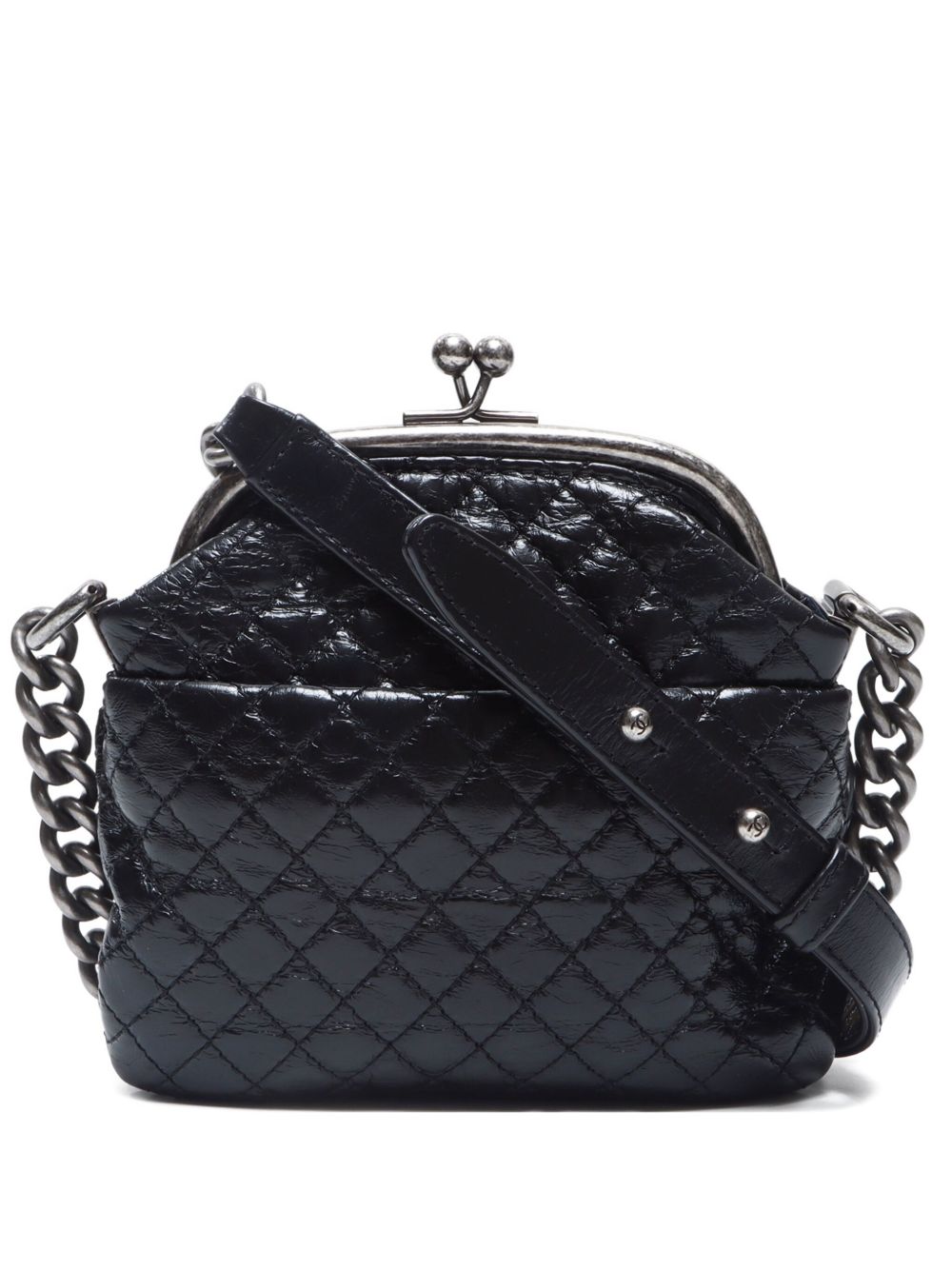 2015-2016 diamond-quilted shoulder bag - Black