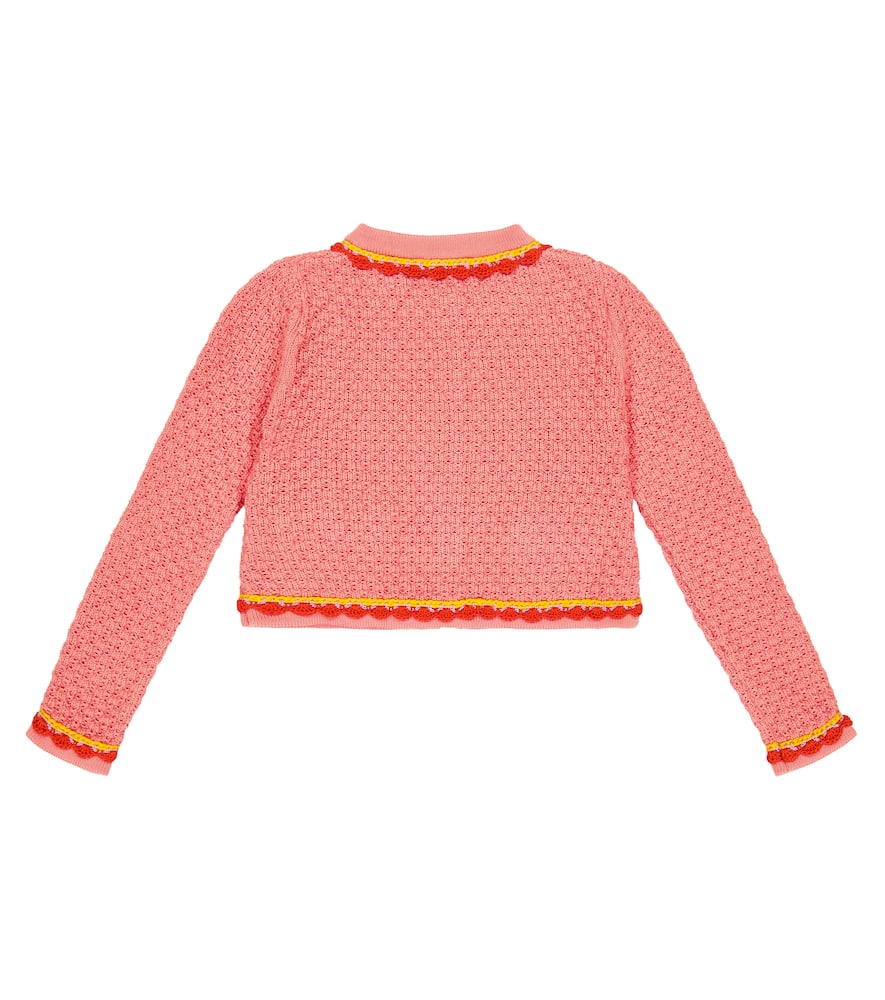Moschino Kids Crochet-trimmed cardigan