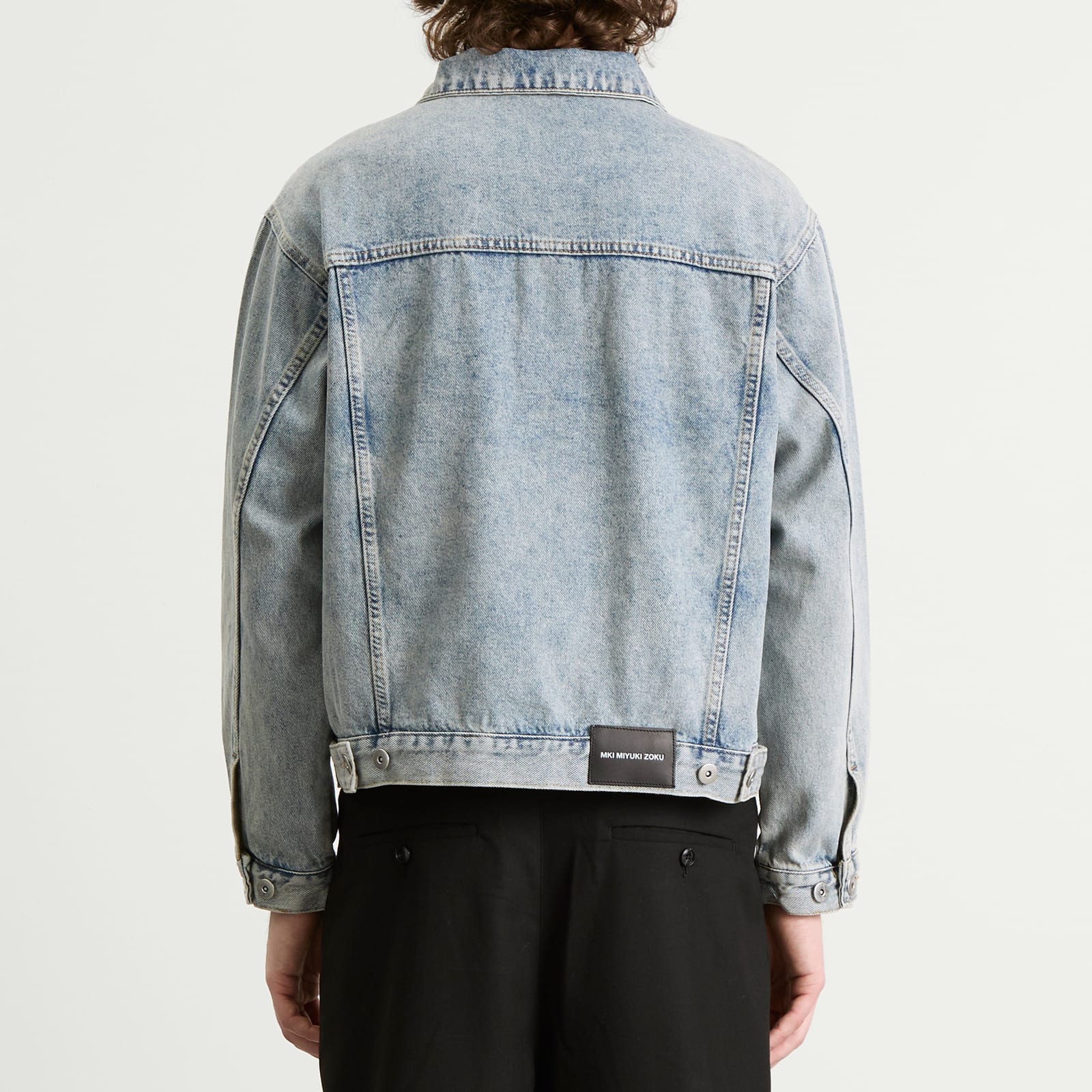 Men's Denim Trucker Jacket Bleach Wash