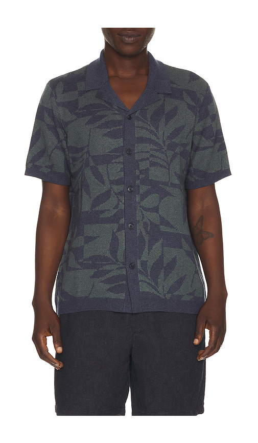 Marine Layer Ethan Sweater Button Down Shirt in Navy. L. Also in M, S, XL/1X