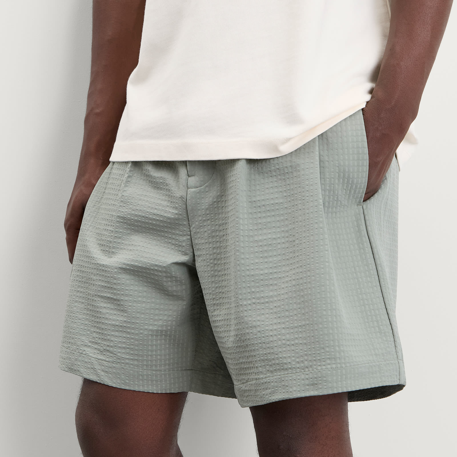 Men's Textured Shorts Sage