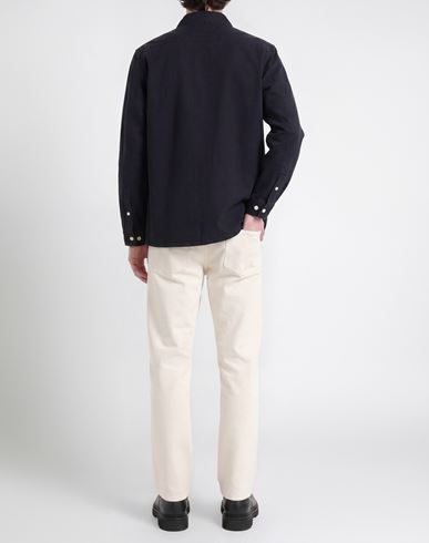 Man Jacket Midnight blue Size L Recycled cotton, Cotton