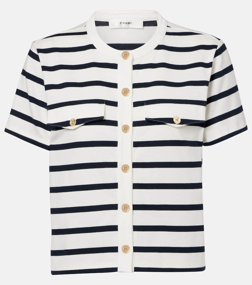 Striped cotton top