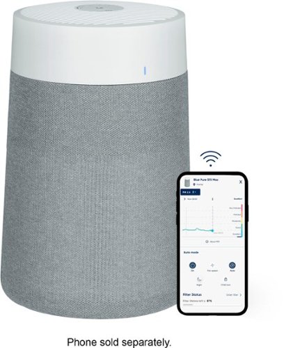 Blue Pure 511i Max 465 sq ft HEPASilent Small Room Bedroom Air Purifier - White/Gray