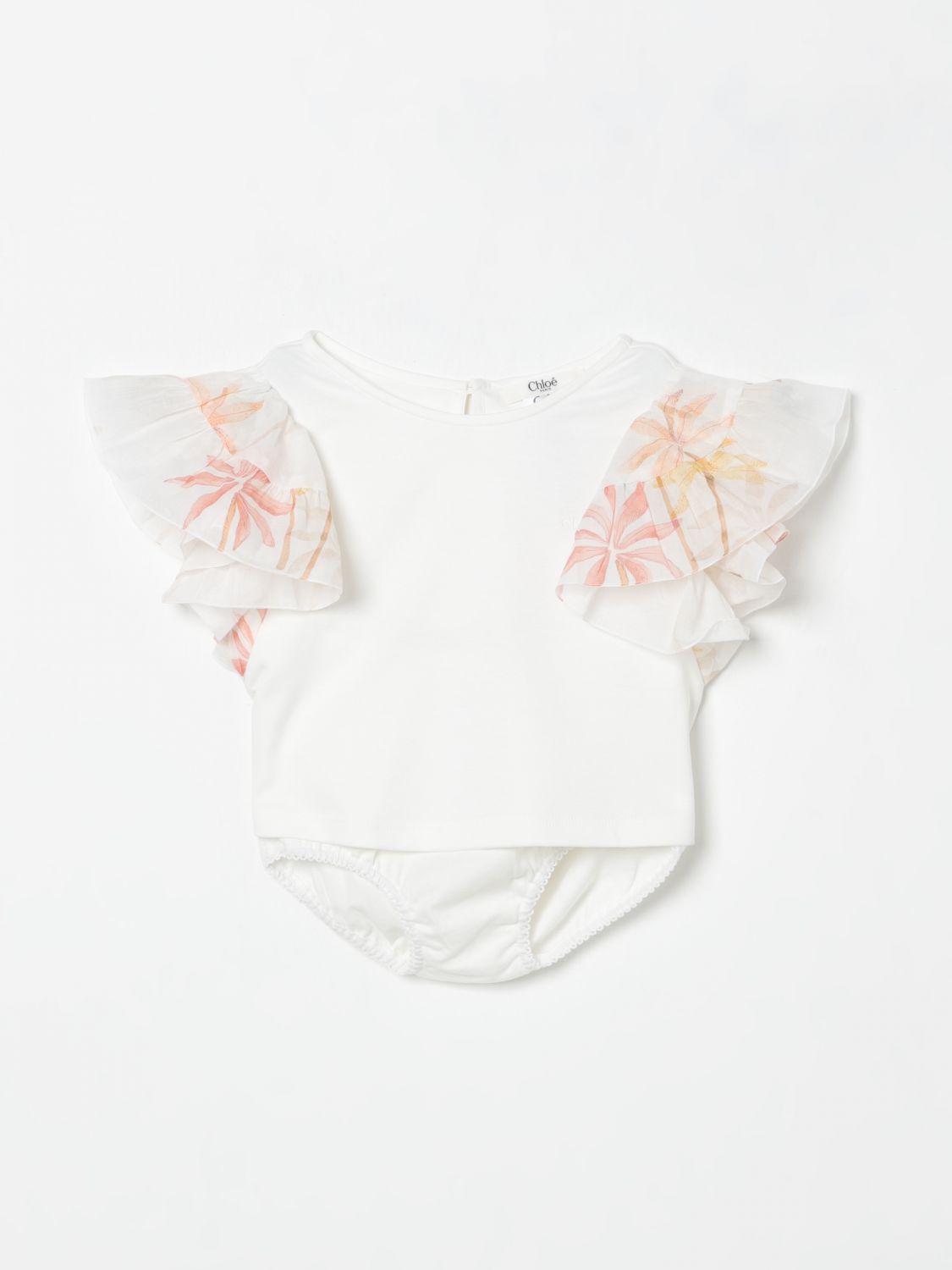 Sweater CHLOÉ Kids color Yellow Cream