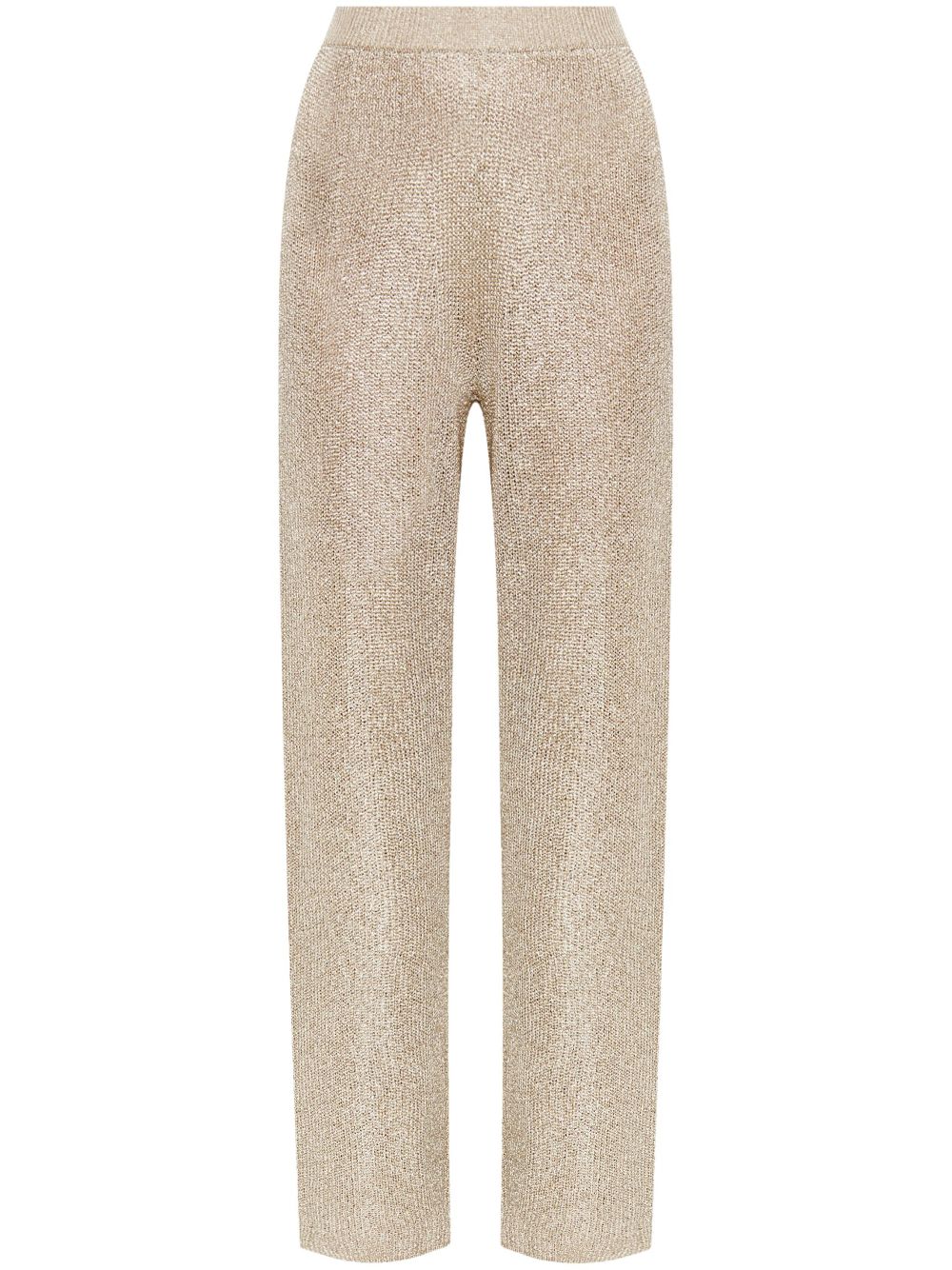 Lawena knitted trousers - Neutrals