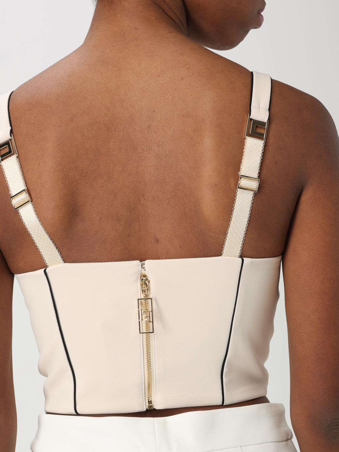 Contrasting piping top - Pink
