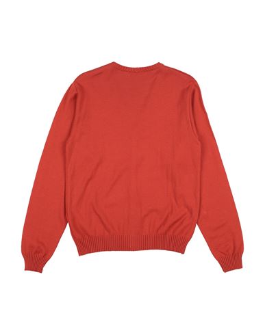 Mood_one Kid Boy Cardigan Rust Size 14 Cotton, Acrylic