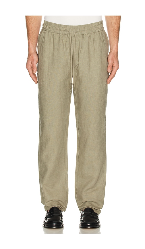 Les Deux Patrick Linen Pants in Taupe. - M also in S, L, XL/1X