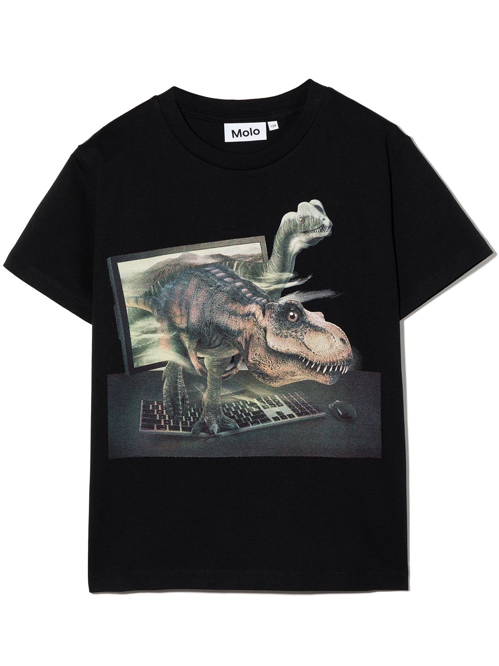 Rame dinosaur-print T-shirt - Black