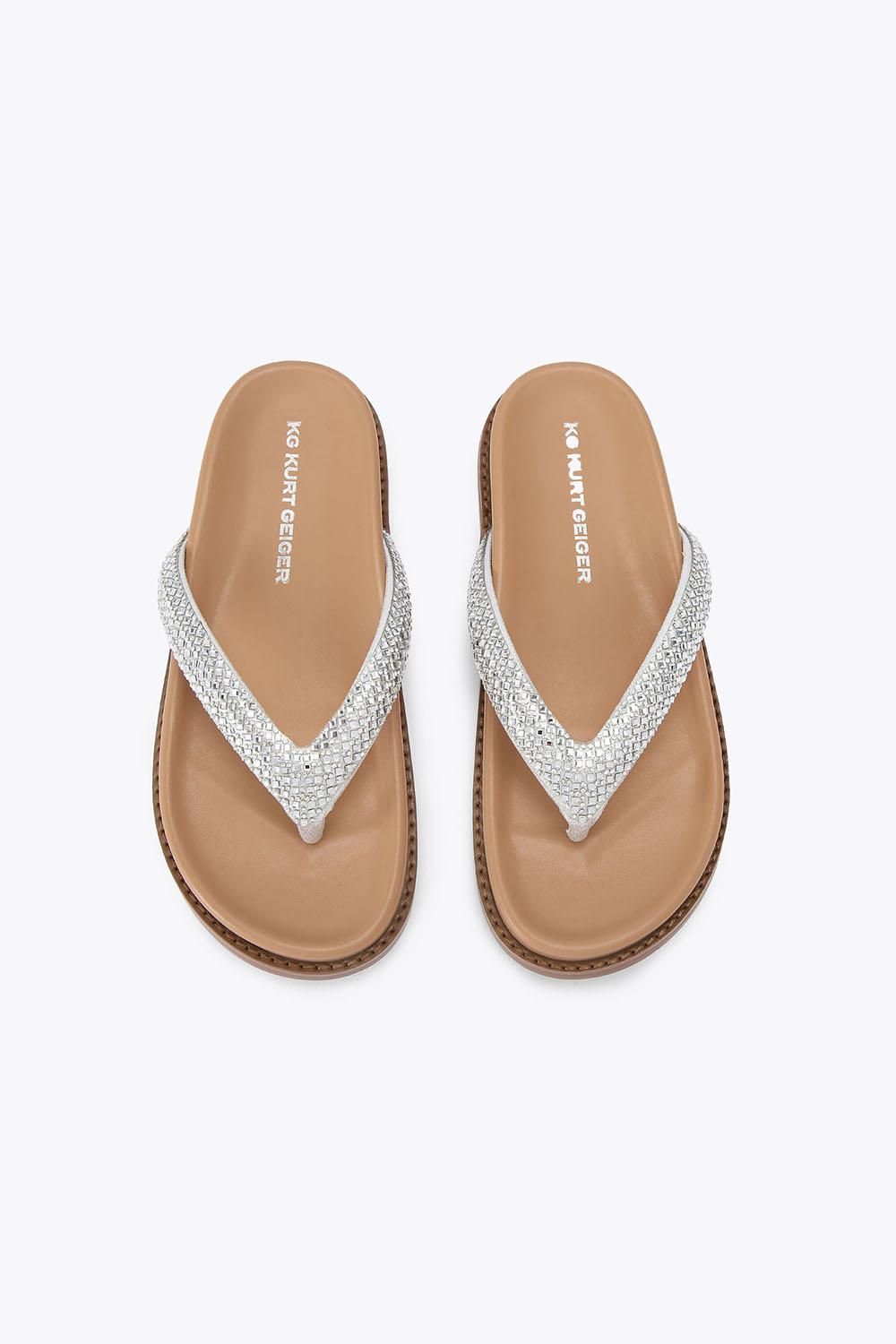 KG Kurt Geiger Women's 'Ryn' Sandals in Silver