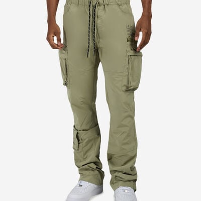 Men's Utility Windbreaker Pants in Green