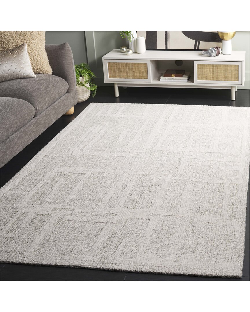 Abstract Sage Loom Hand-Tufted Wool Rug