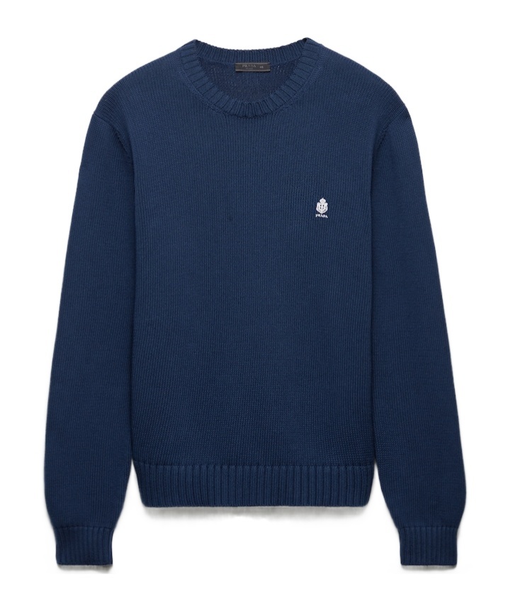 Cotton crew-neck sweater