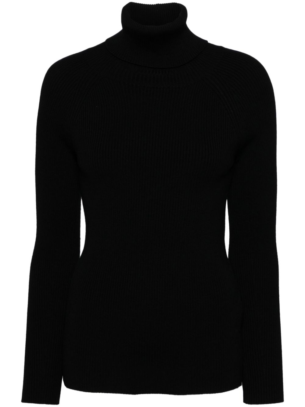 Fine ribbed jumper - Black